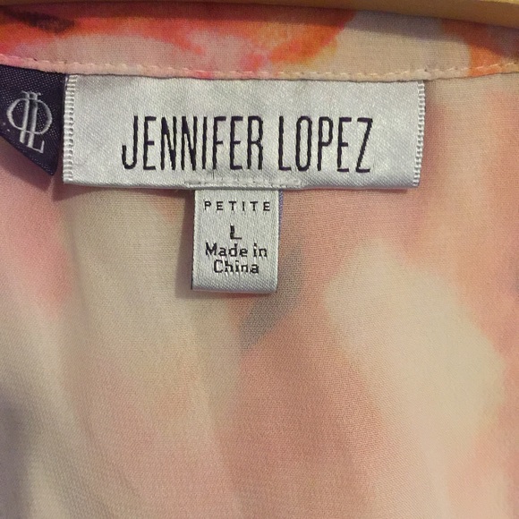 Jennifer Lopez Short Sleeve Button Down Blouse - Picture 6 of 8